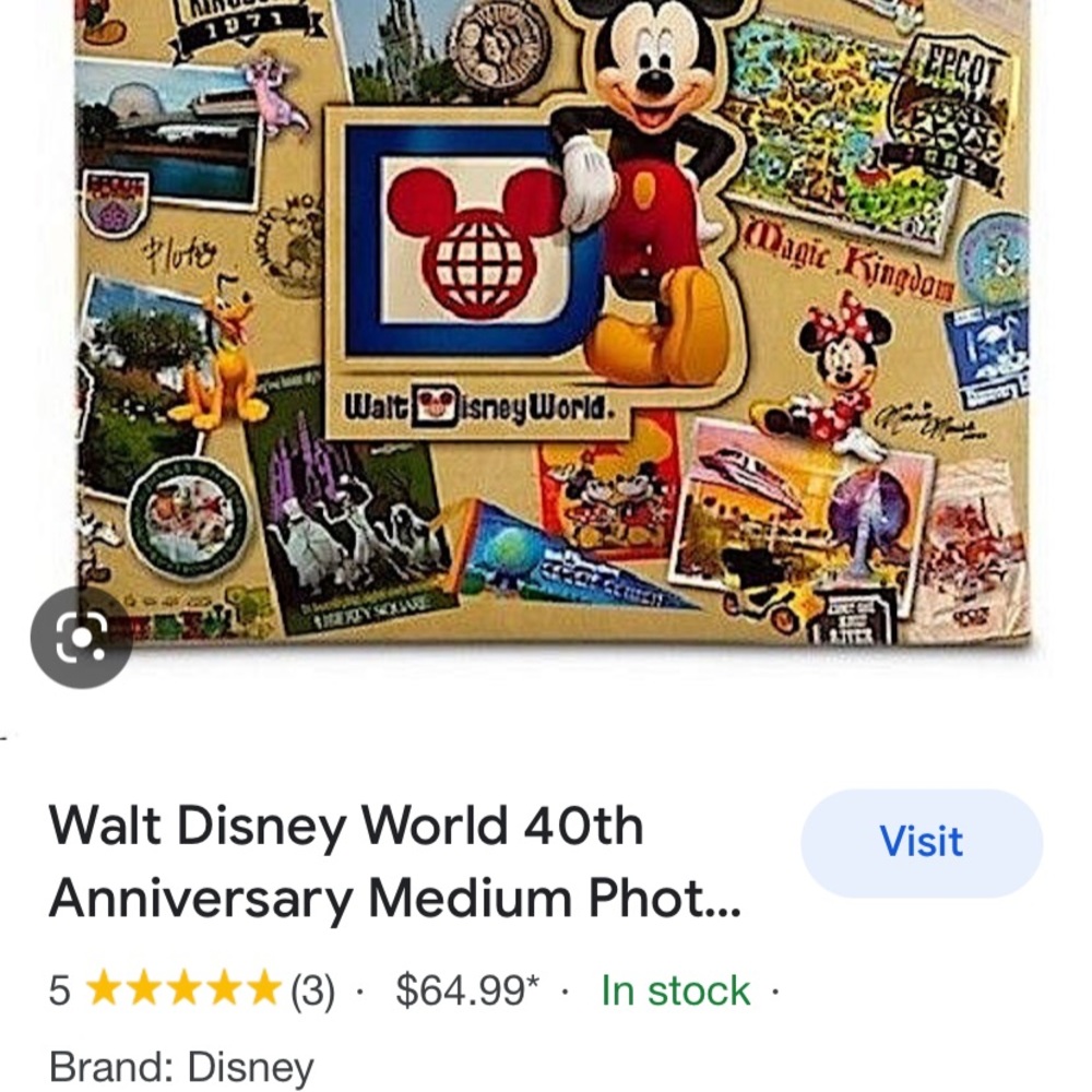 40th anniversary Disney photo album